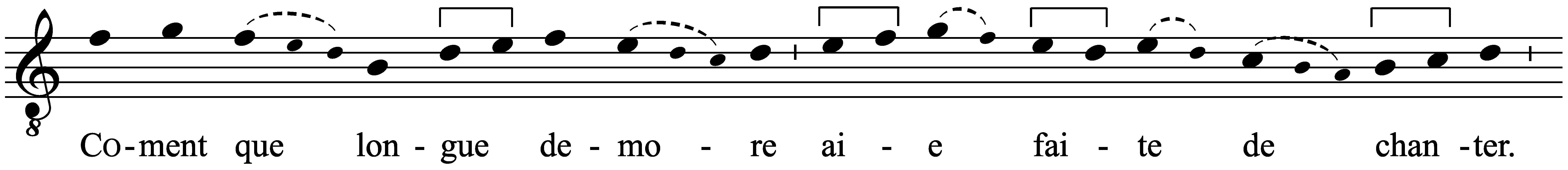 Work musical notation
